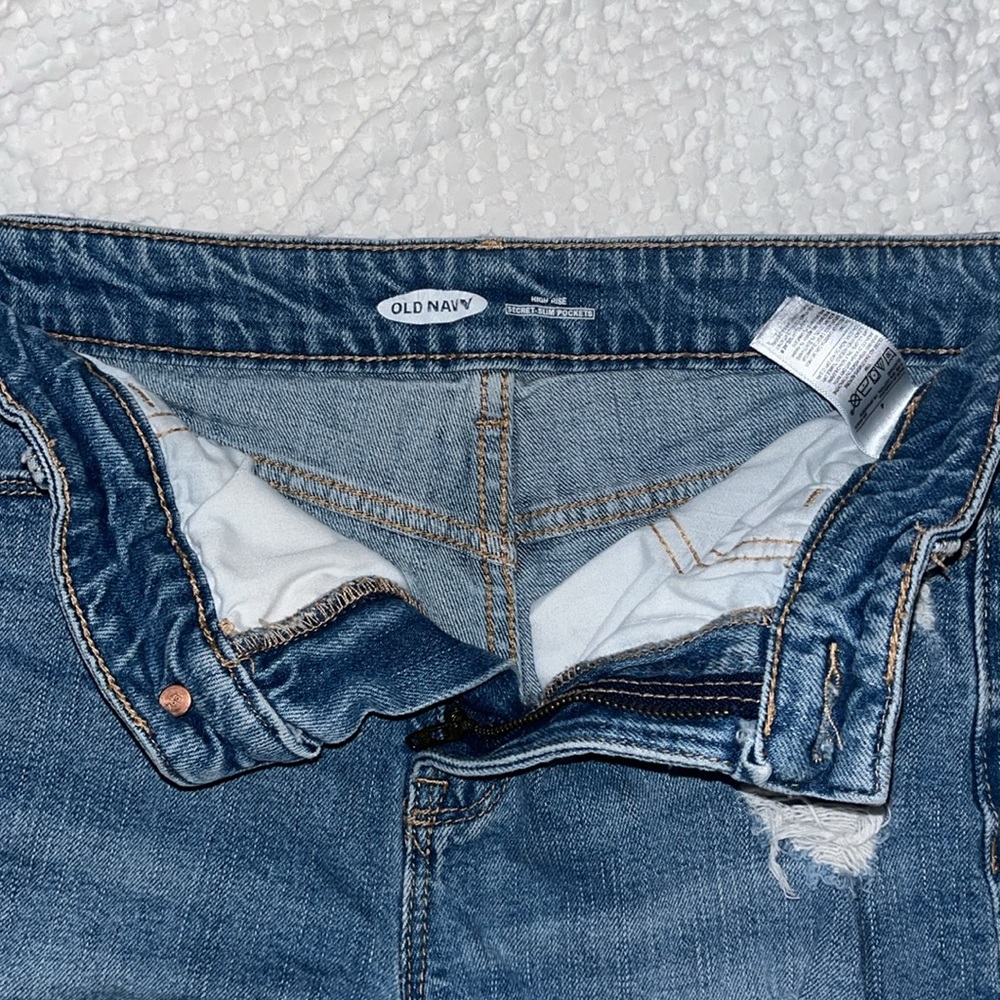High Rise Denim Shorts - Picture 4 of 5